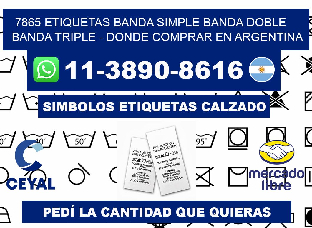 7865 etiquetas banda simple banda doble banda triple - Donde Comprar en Argentina