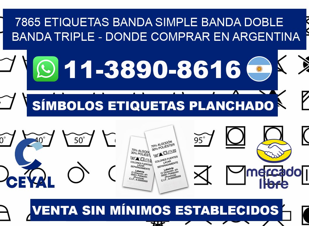 7865 etiquetas banda simple banda doble banda triple - Donde Comprar en Argentina