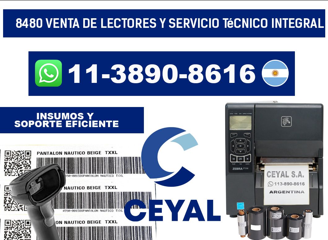 8480 Venta de Lectores y Servicio Técnico Integral