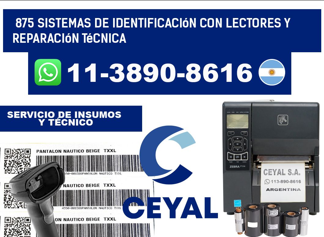 875 Sistemas de Identificación con lectores y Reparación Técnica
