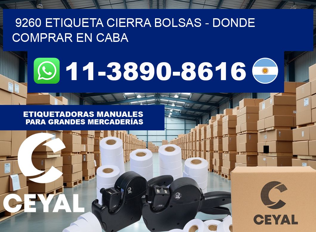 9260 etiqueta Cierra Bolsas – Donde Comprar en Caba