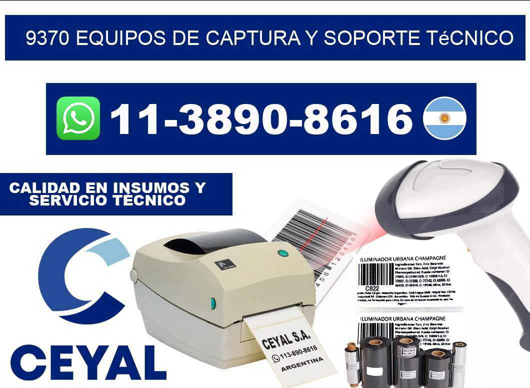 9370 Equipos de Captura y Soporte Técnico