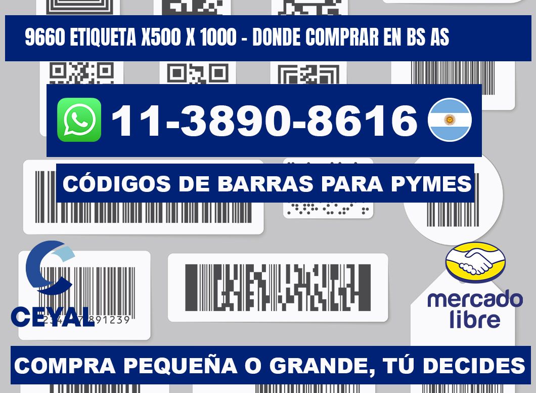 9660 etiqueta x500 x 1000 - Donde Comprar en bs as