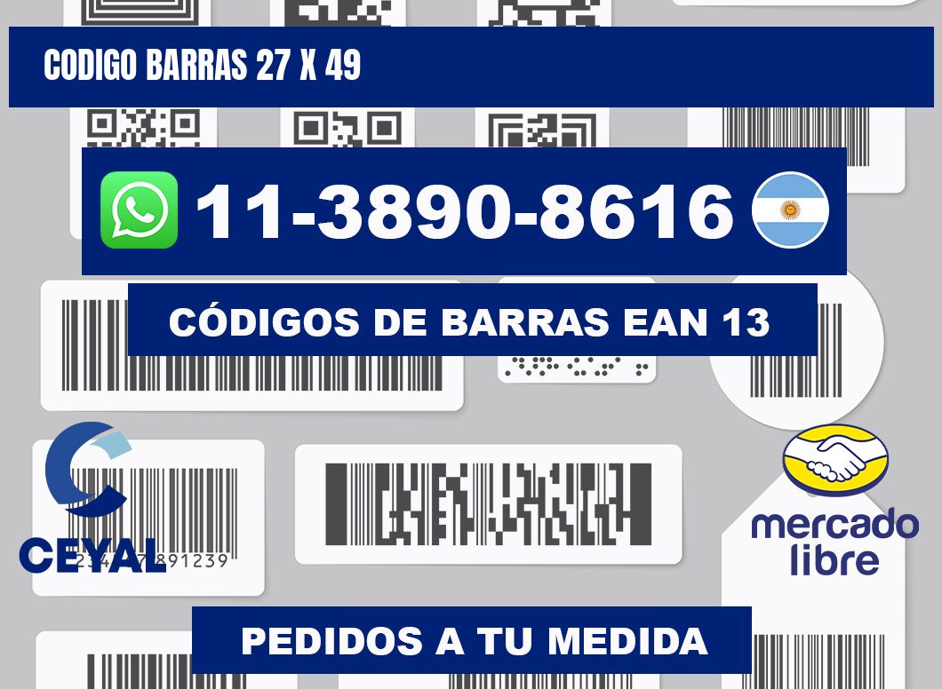 Codigo barras 27 x 49