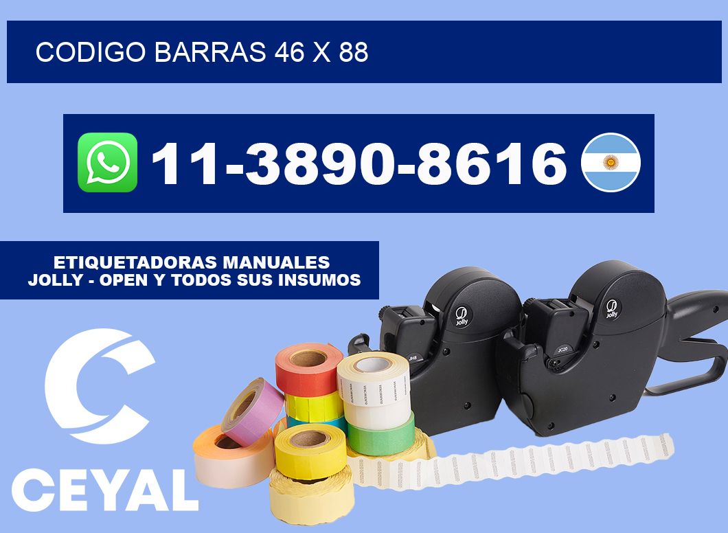 Codigo barras 46 x 88
