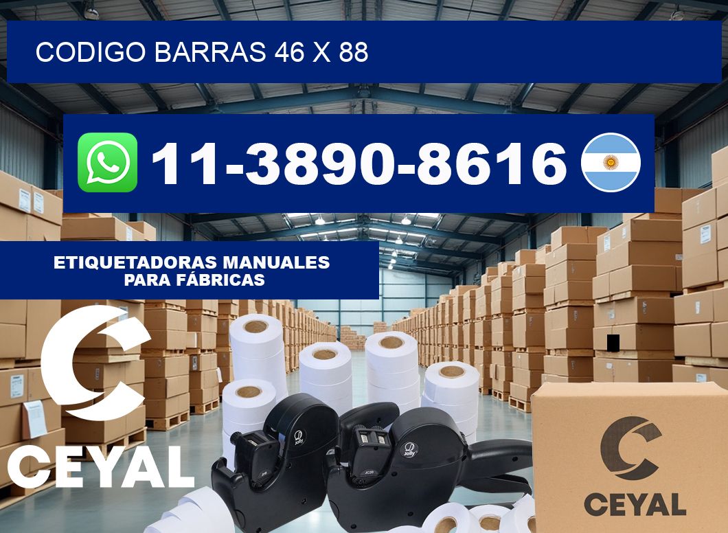 Codigo barras 46 x 88