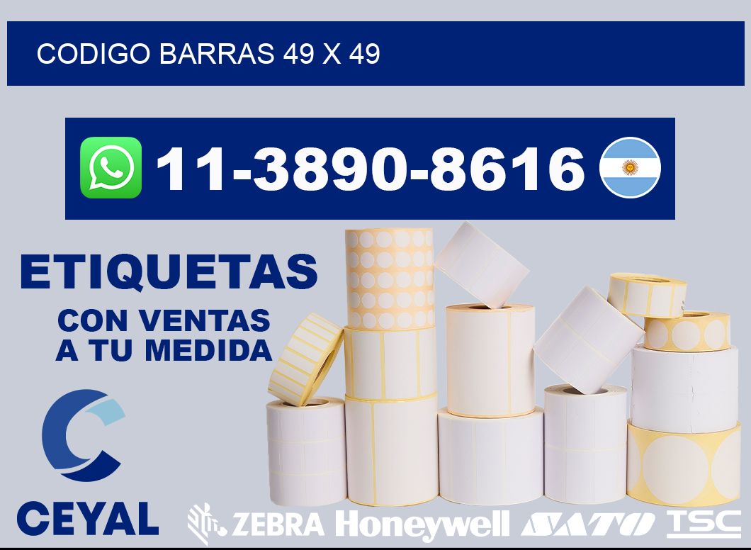 Codigo barras 49 x 49