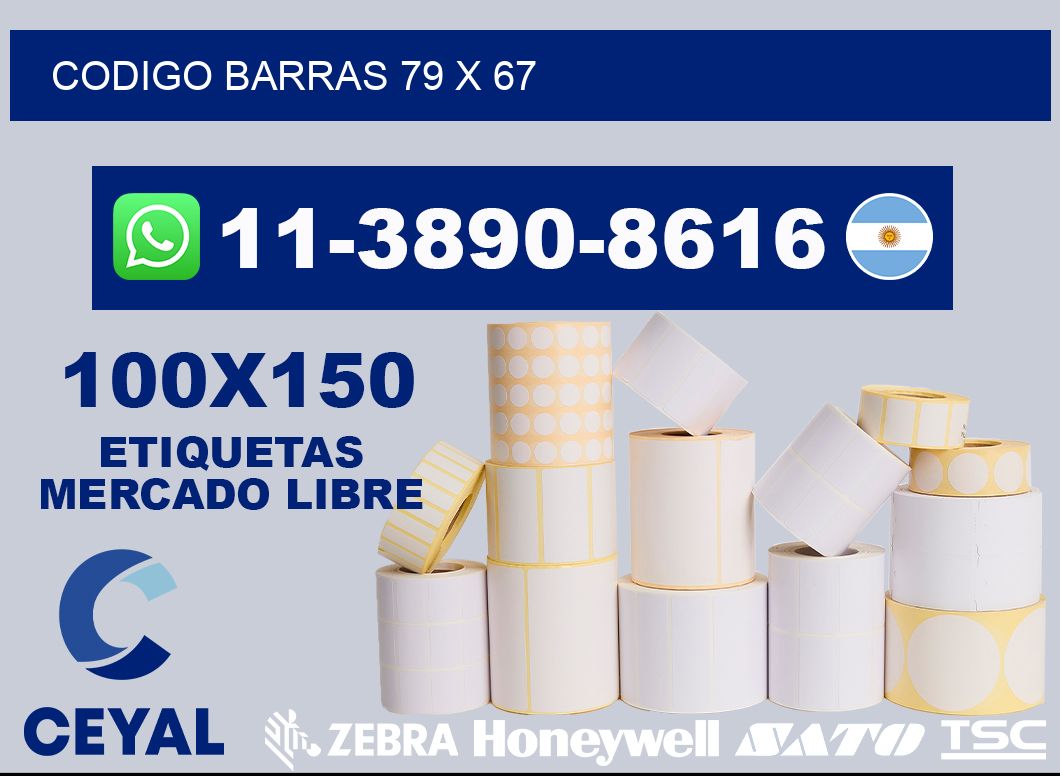 Codigo barras 79 x 67