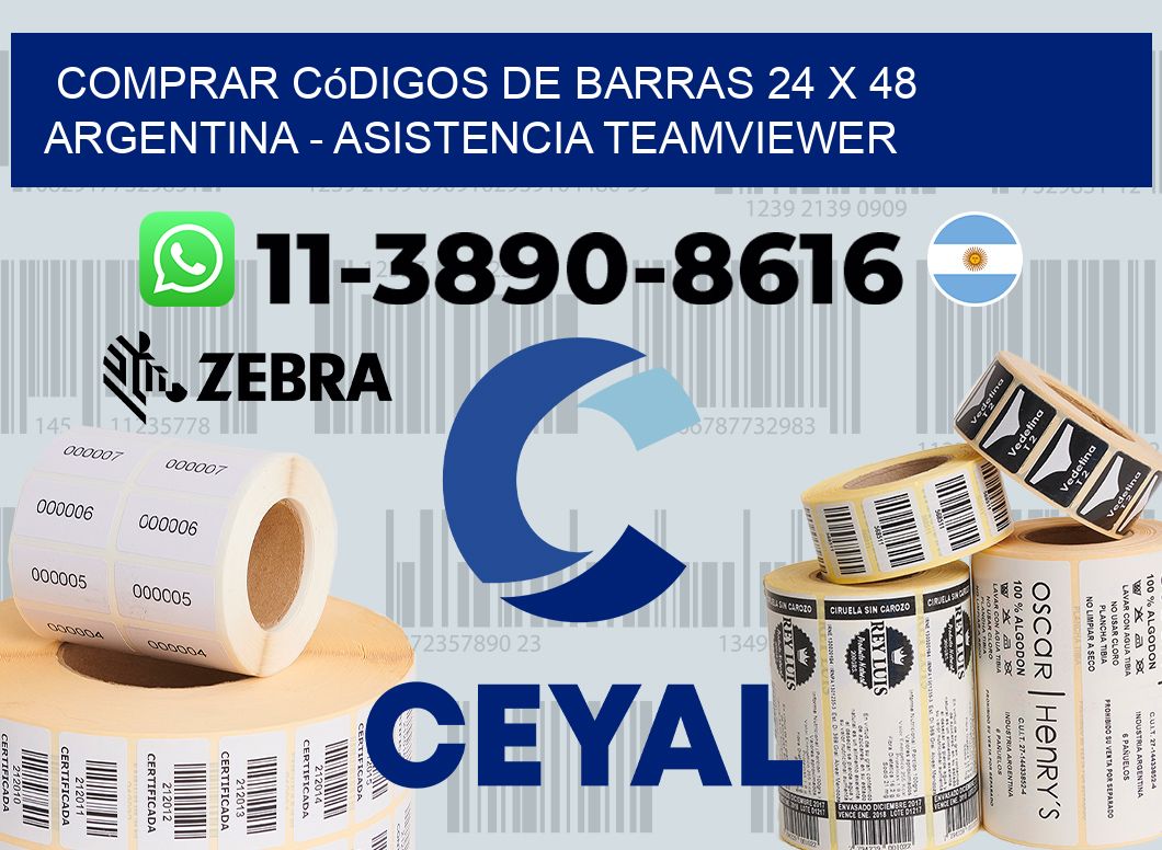 Comprar códigos de barras 24 x 48 argentina - asistencia teamviewer