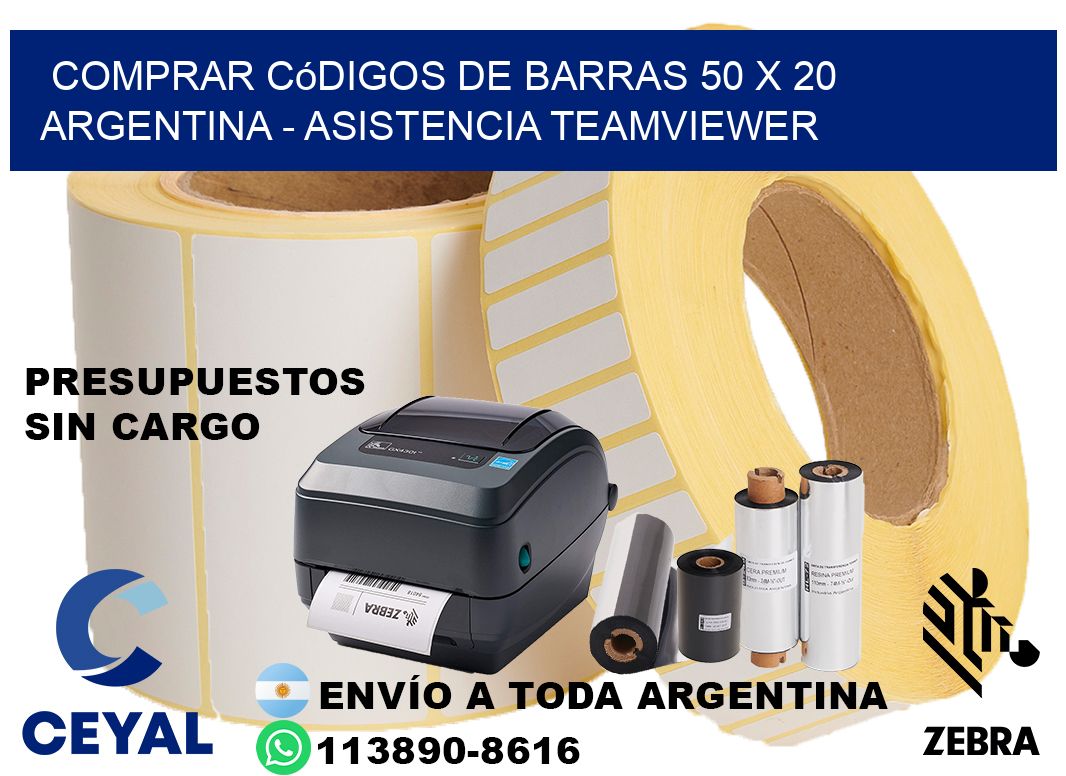 Comprar códigos de barras 50 x 20 argentina - asistencia teamviewer