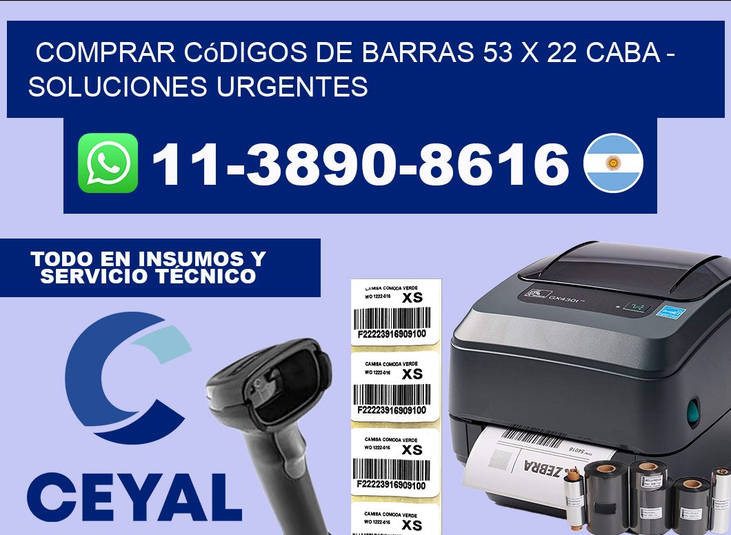 Comprar códigos de barras 53 x 22 CABA – soluciones urgentes