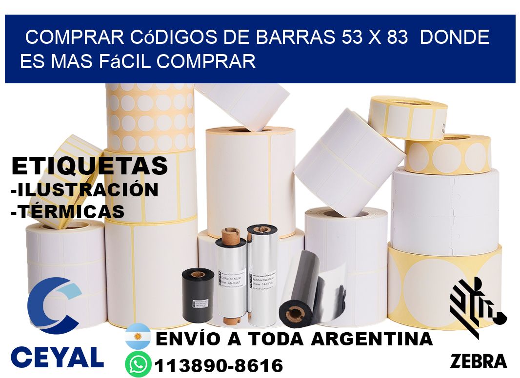 Comprar códigos de barras 53 x 83  Donde es mas fácil comprar