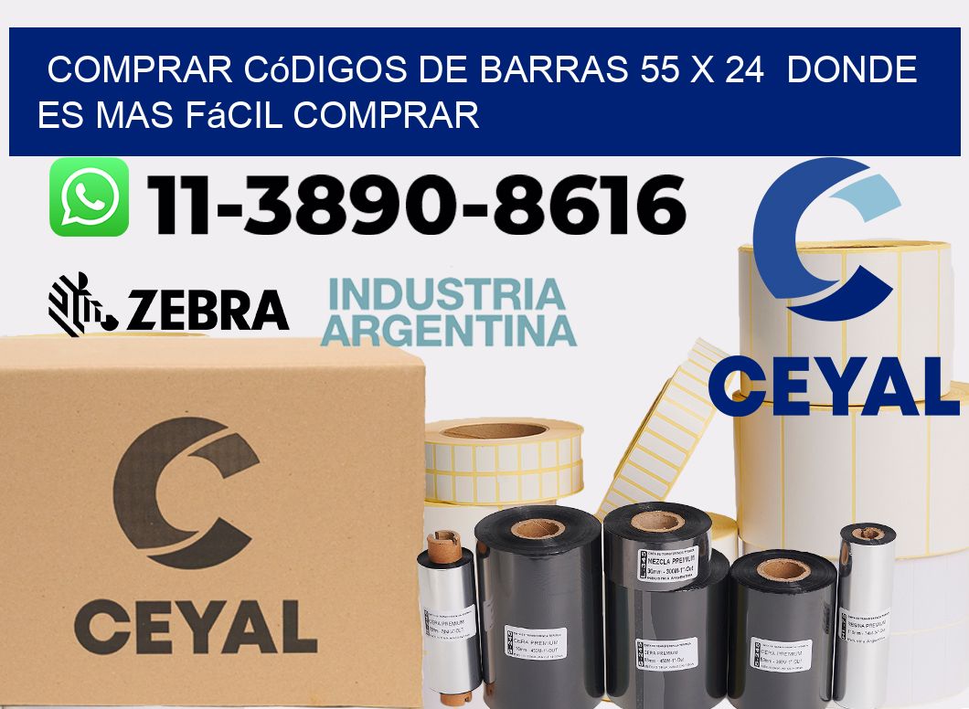 Comprar códigos de barras 55 x 24  Donde es mas fácil comprar