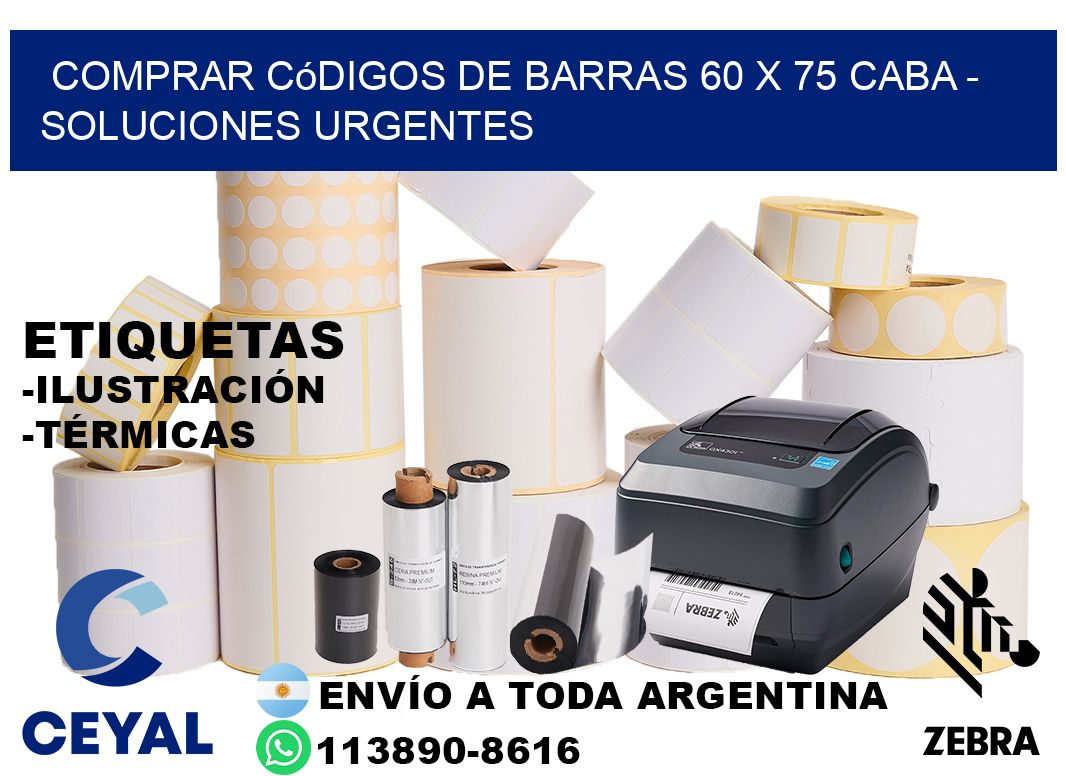 Comprar códigos de barras 60 x 75 CABA - soluciones urgentes