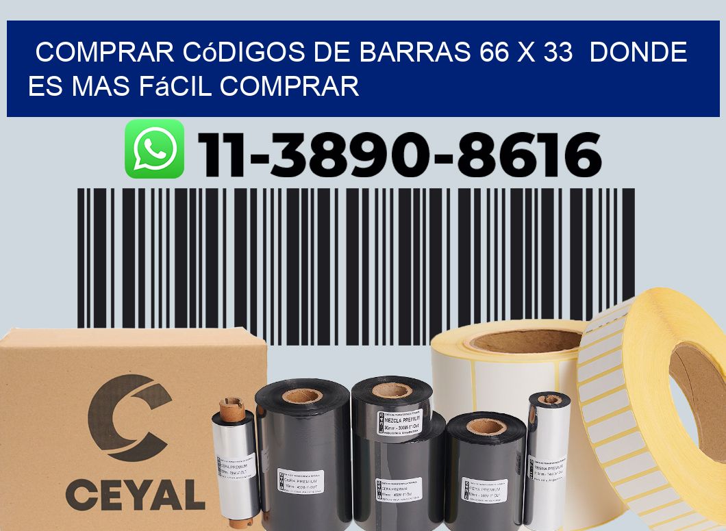 Comprar códigos de barras 66 x 33  Donde es mas fácil comprar