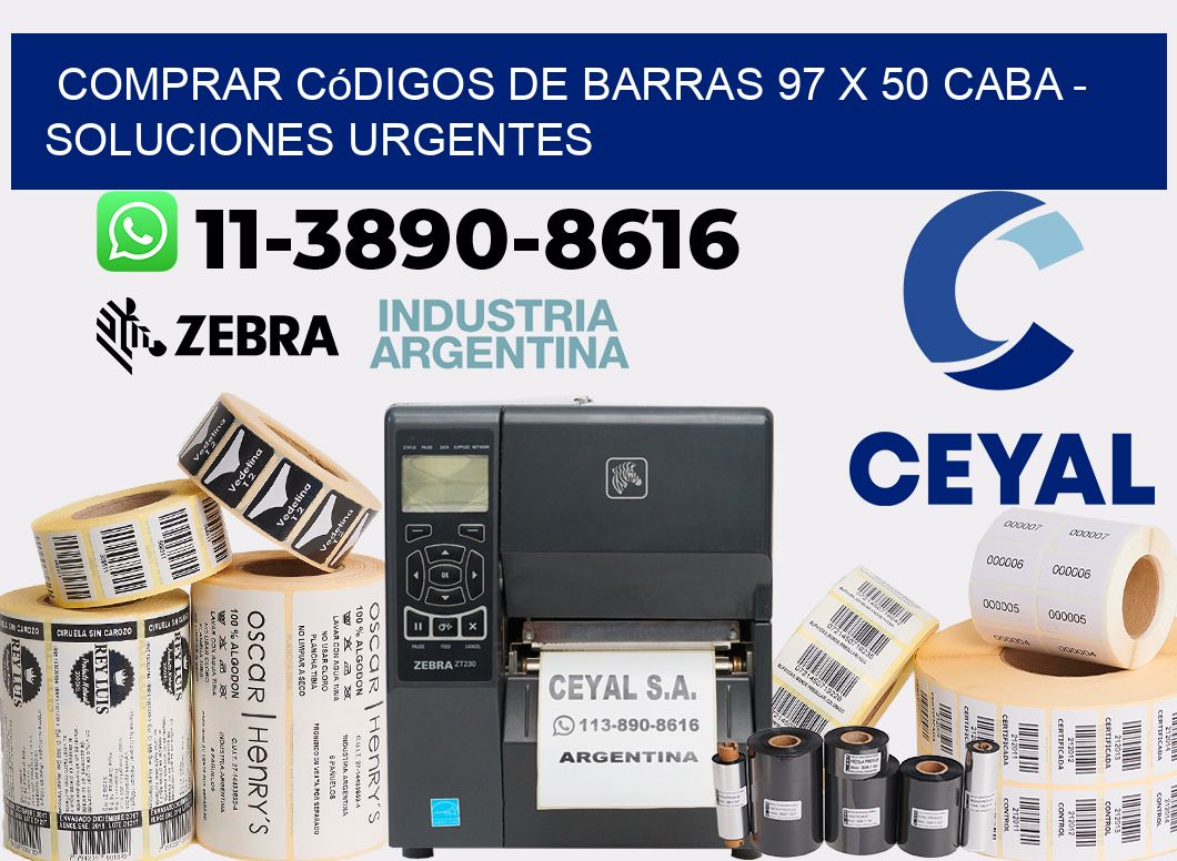 Comprar códigos de barras 97 x 50 CABA - soluciones urgentes