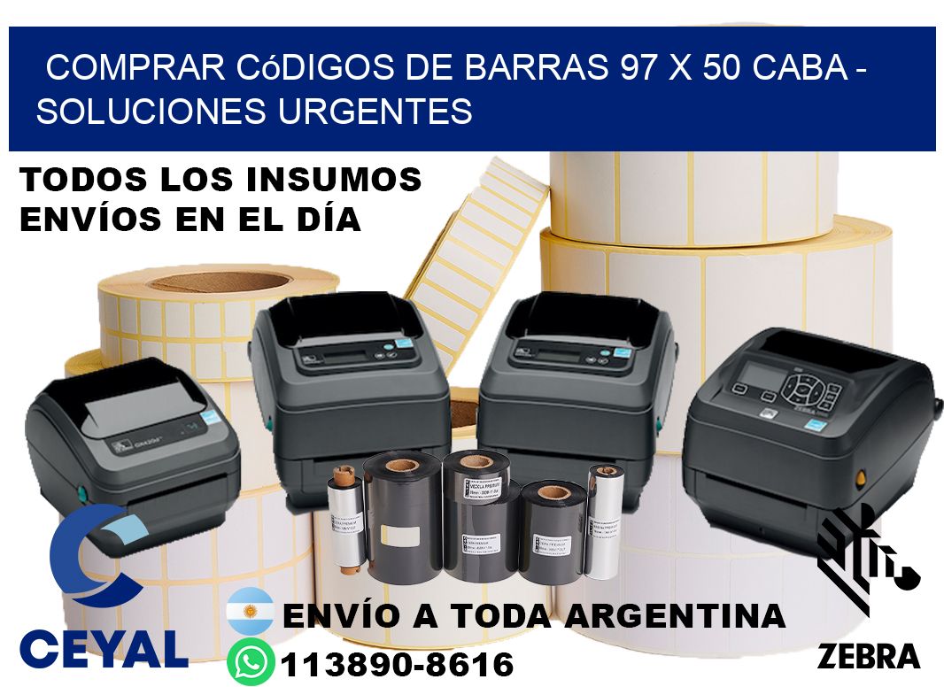 Comprar códigos de barras 97 x 50 CABA - soluciones urgentes