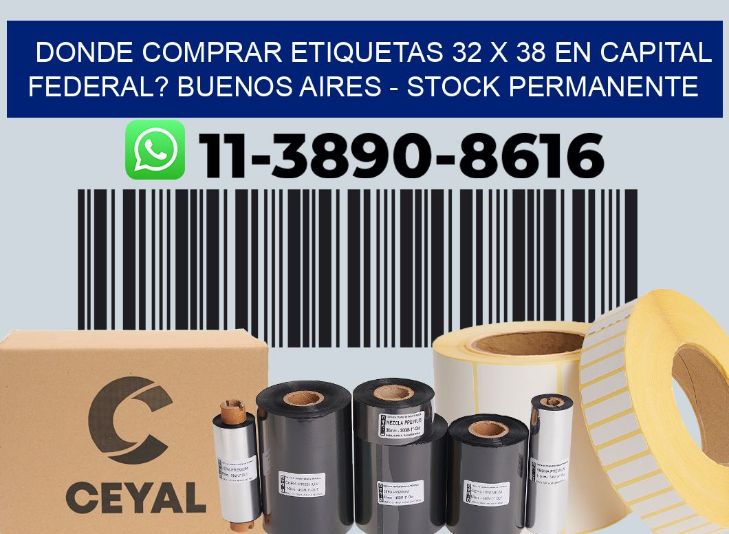 Donde Comprar etiquetas 32 x 38 en CAPITAL FEDERAL? Buenos Aires - Stock permanente