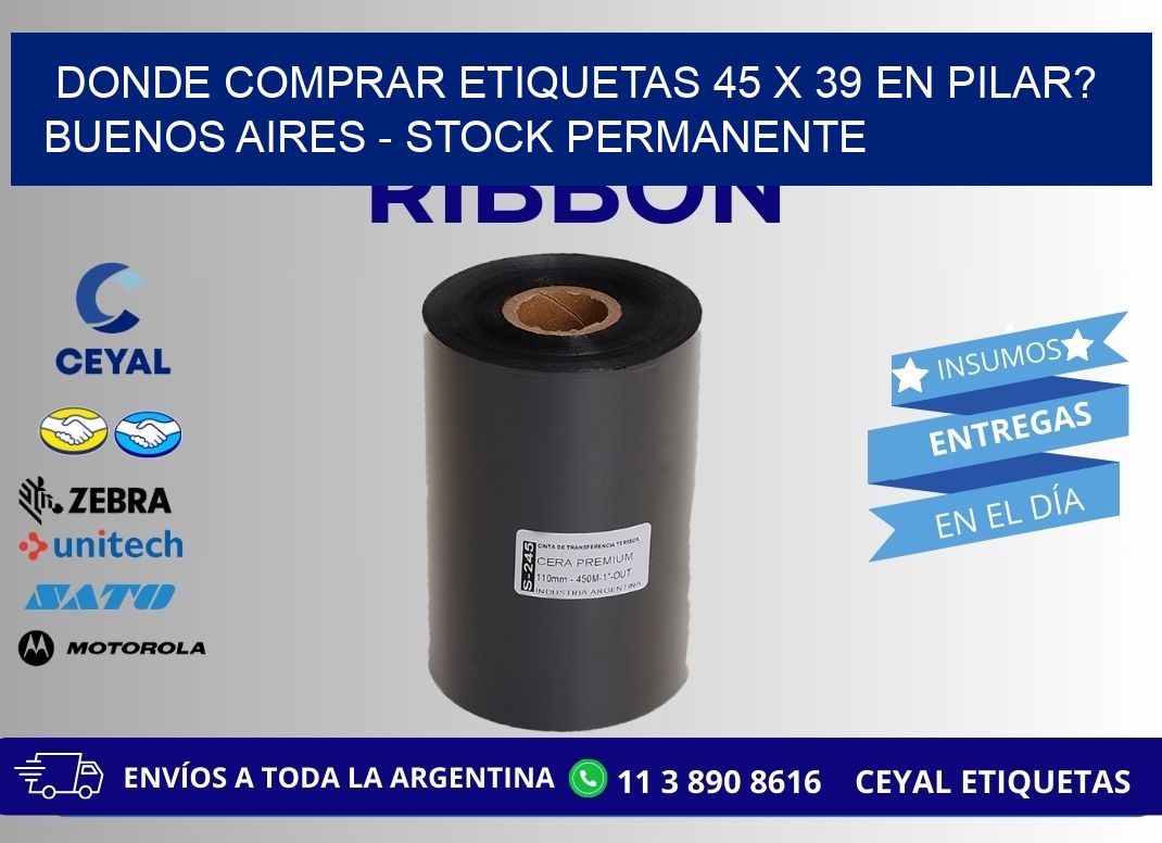 Donde Comprar etiquetas 45 x 39 en PILAR? Buenos Aires - Stock permanente