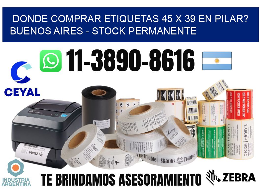 Donde Comprar etiquetas 45 x 39 en PILAR? Buenos Aires - Stock permanente