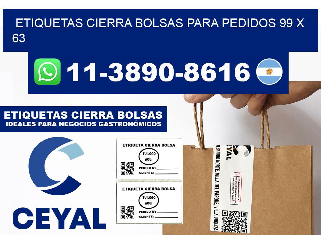 ETIQUETAS CIERRA BOLSAS PARA PEDIDOS 99 x 63