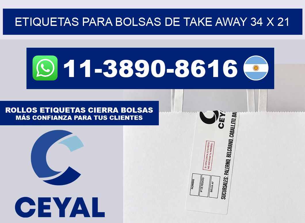 ETIQUETAS PARA BOLSAS DE TAKE AWAY 34 x 21