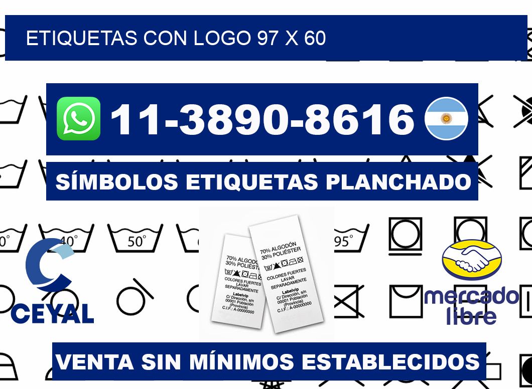Etiquetas con logo 97 x 60