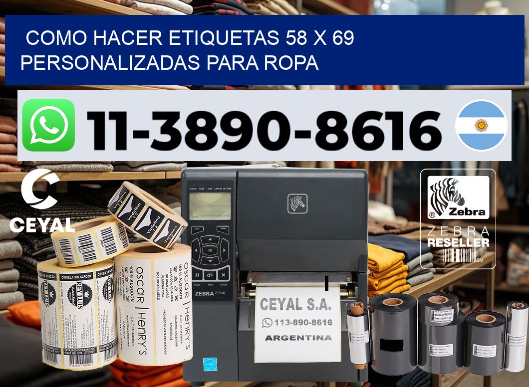 como hacer etiquetas 58 x 69 personalizadas para ropa