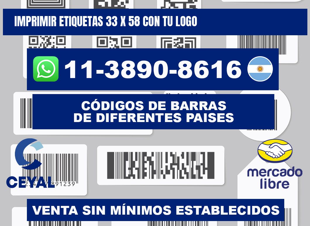 imprimir etiquetas 33 x 58 con tu logo