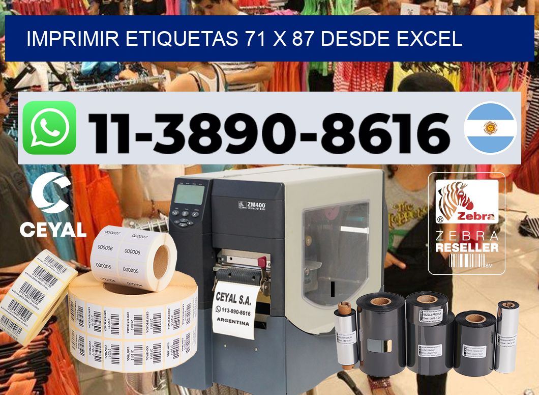 imprimir etiquetas 71 x 87 desde excel