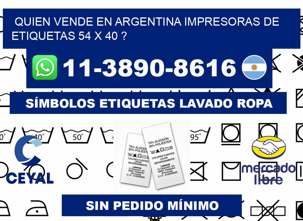 quien vende en argentina impresoras de etiquetas 54 x 40 ?