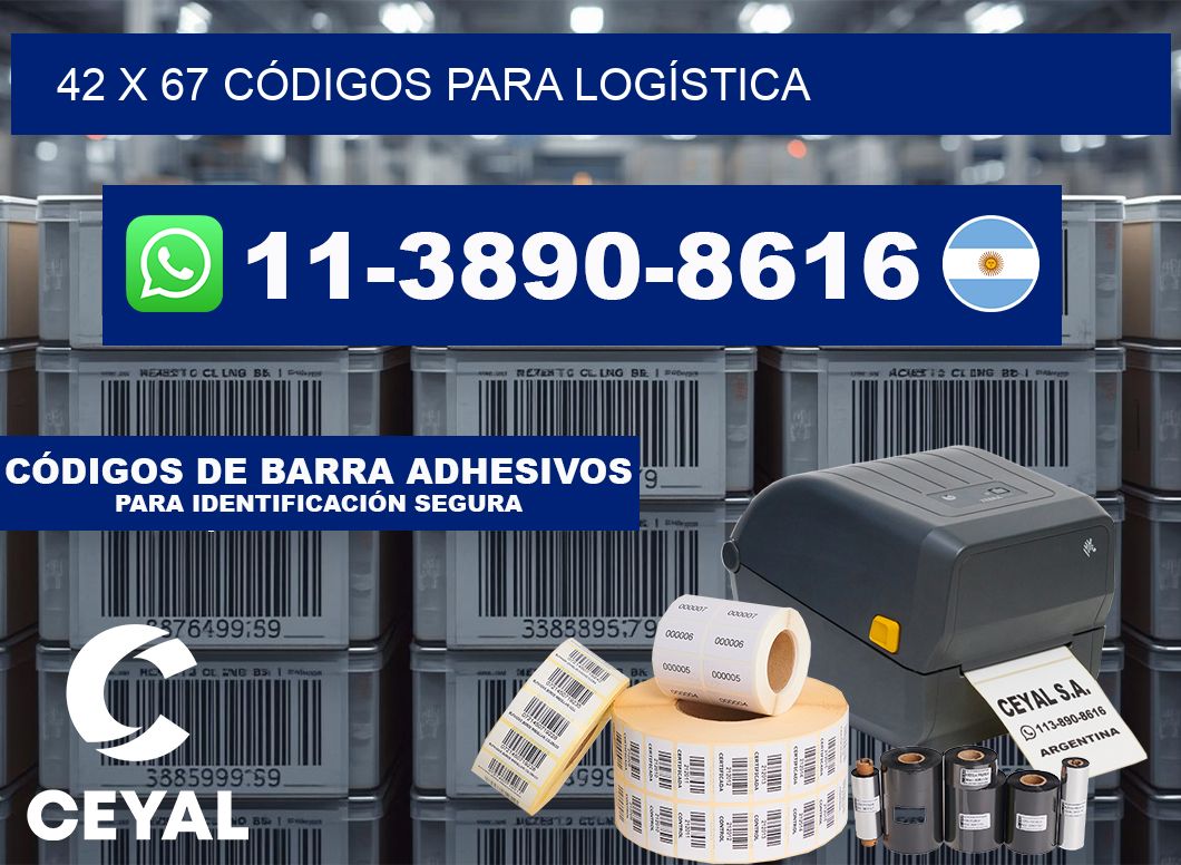 42 x 67 CÓDIGOS PARA LOGÍSTICA