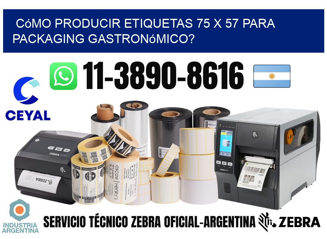 Cómo producir etiquetas 75 x 57 para packaging gastronómico?