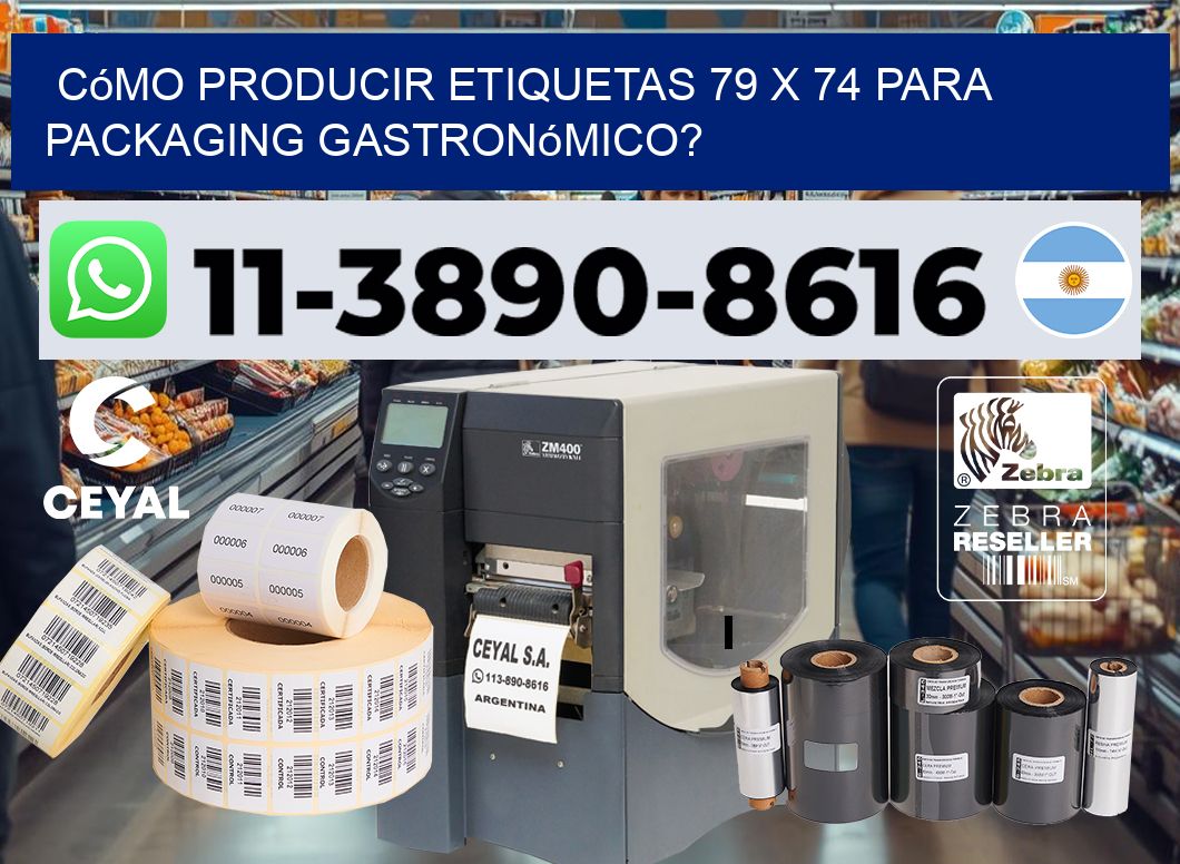 Cómo producir etiquetas 79 x 74 para packaging gastronómico?