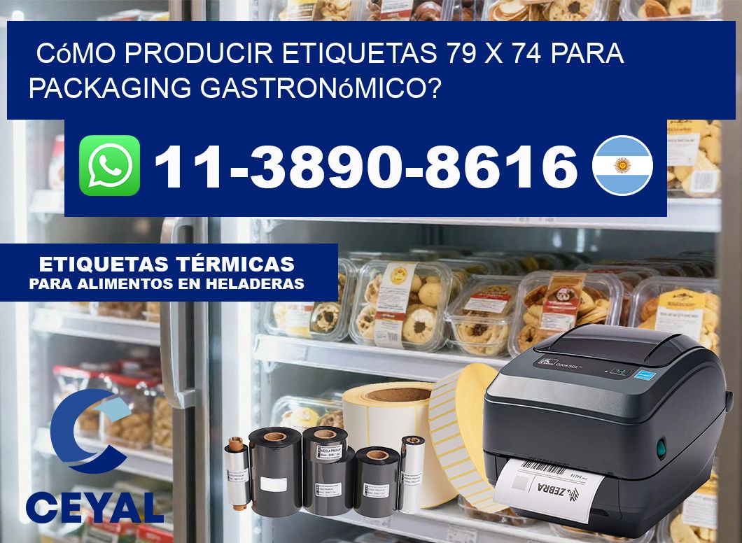 Cómo producir etiquetas 79 x 74 para packaging gastronómico?