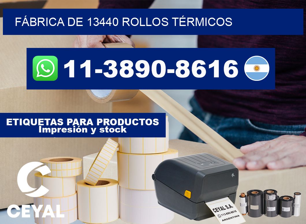 FÁBRICA DE 13440 ROLLOS TÉRMICOS