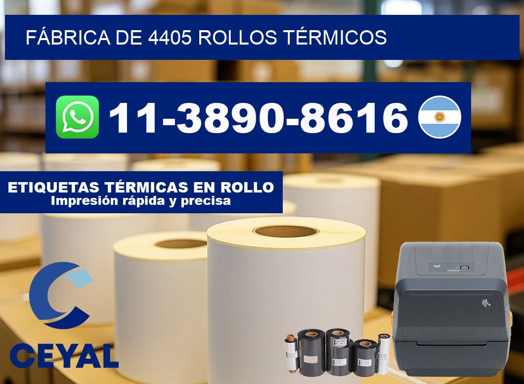 FÁBRICA DE 4405 ROLLOS TÉRMICOS