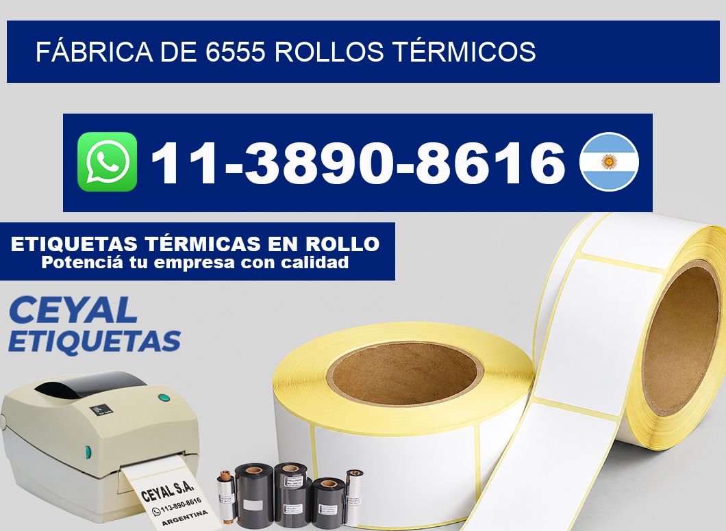 FÁBRICA DE 6555 ROLLOS TÉRMICOS