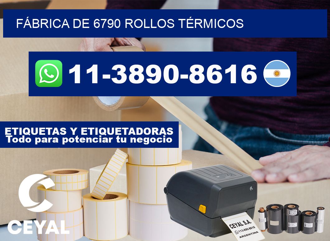 FÁBRICA DE 6790 ROLLOS TÉRMICOS