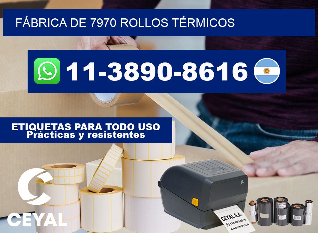 FÁBRICA DE 7970 ROLLOS TÉRMICOS