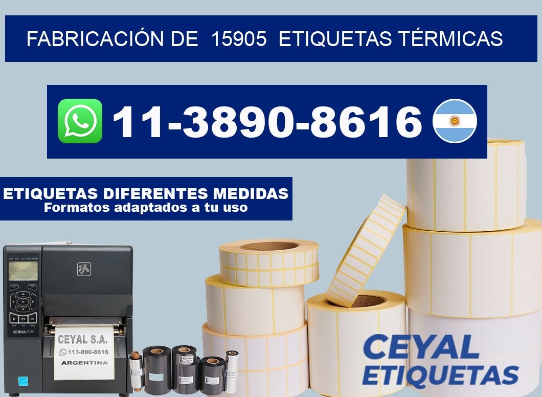 FABRICACIÓN DE 15905 ETIQUETAS TÉRMICAS