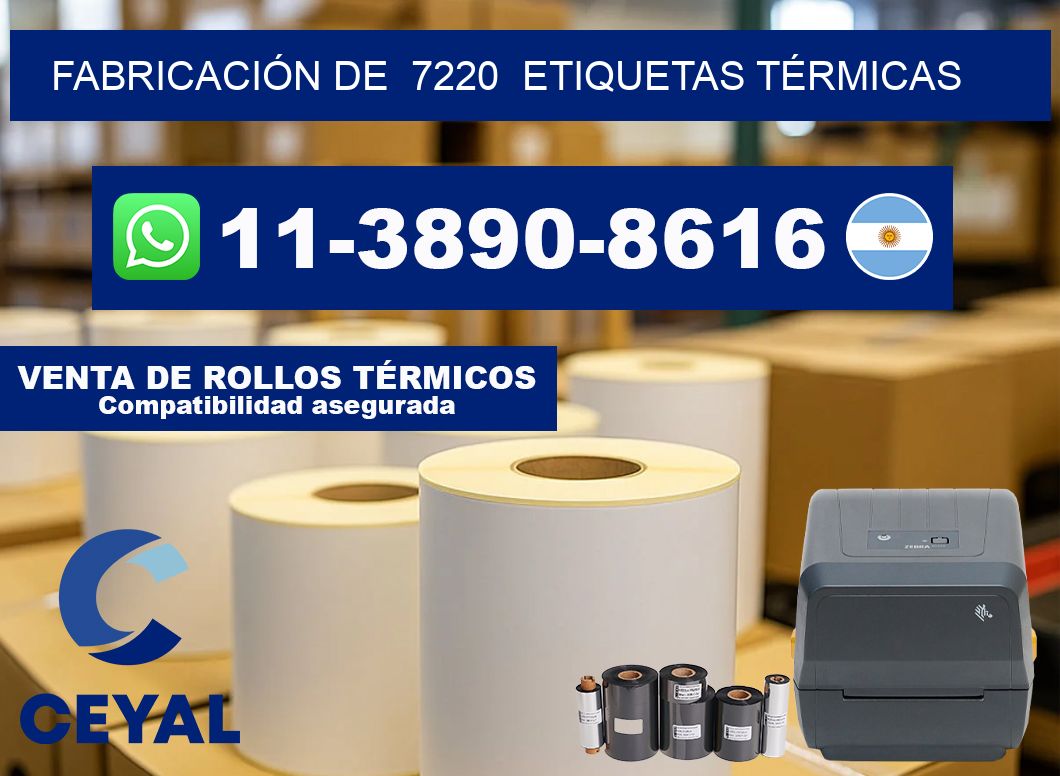 FABRICACIÓN DE  7220  ETIQUETAS TÉRMICAS