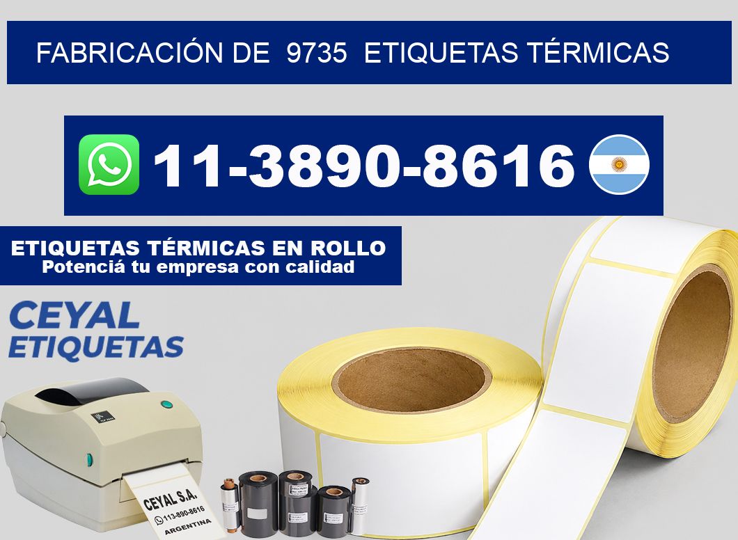 FABRICACIÓN DE  9735  ETIQUETAS TÉRMICAS