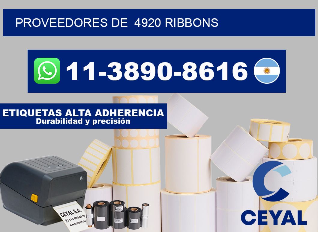 Proveedores de  4920 ribbons