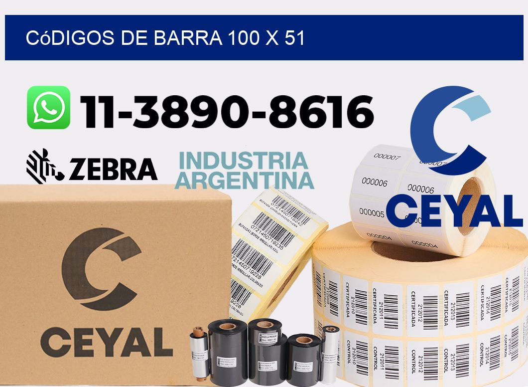 códigos de barra 100 x 51
