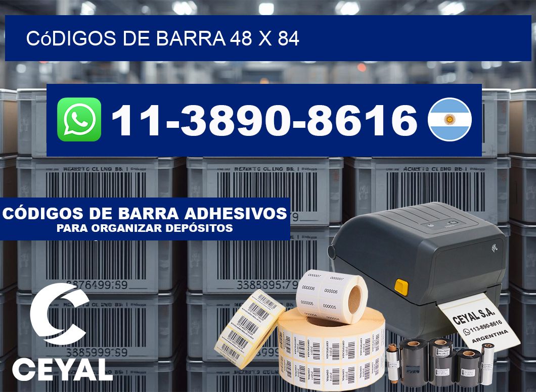 códigos de barra 48 x 84