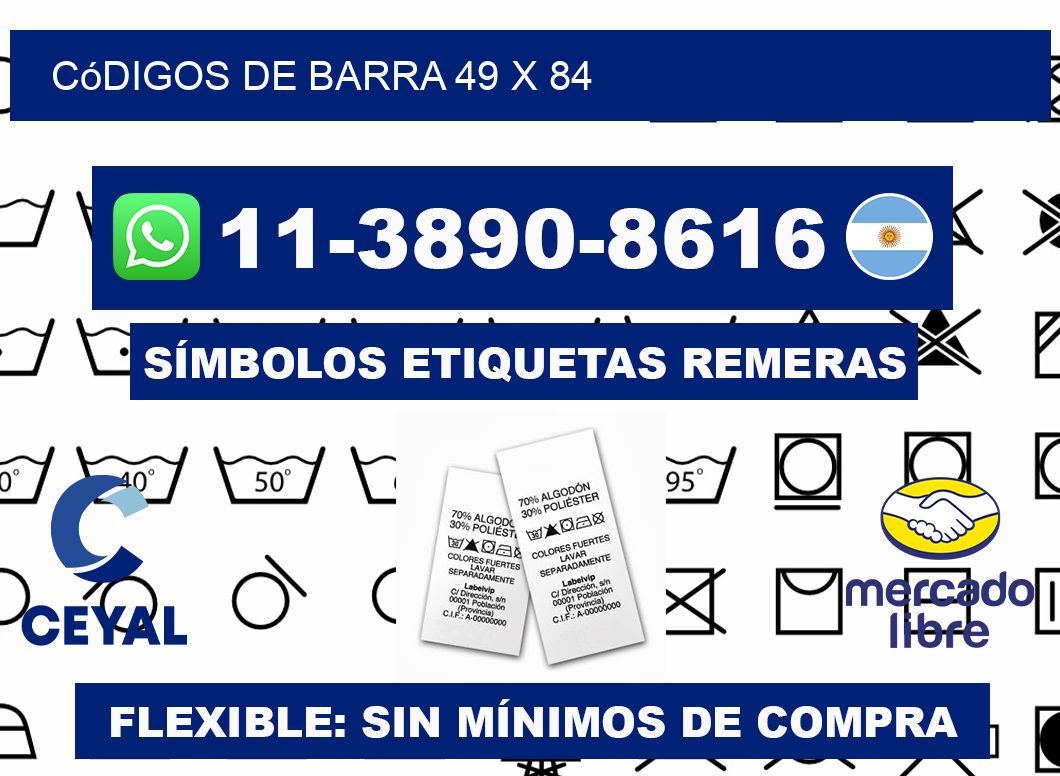 códigos de barra 49 x 84
