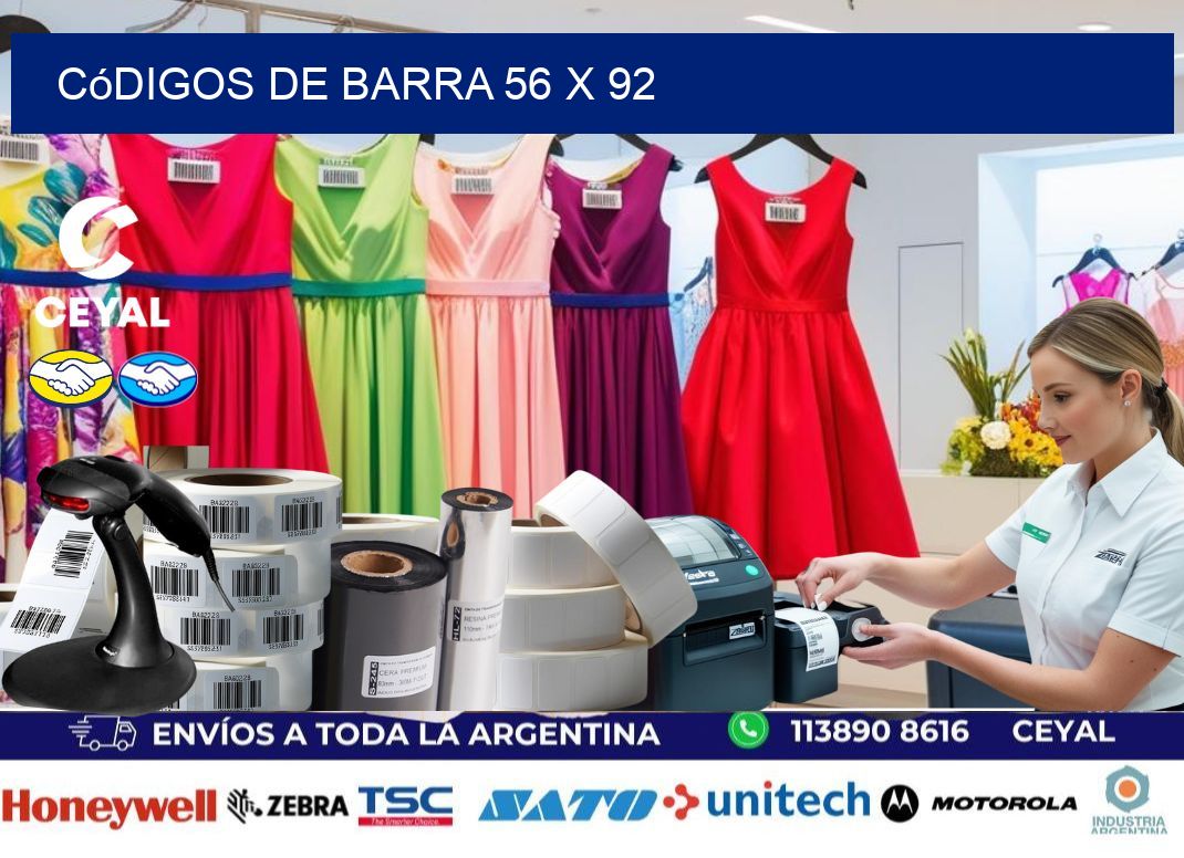 códigos de barra 56 x 92