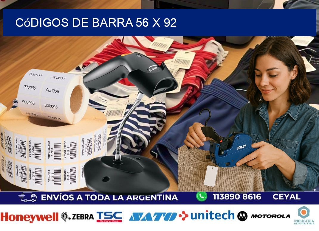 códigos de barra 56 x 92