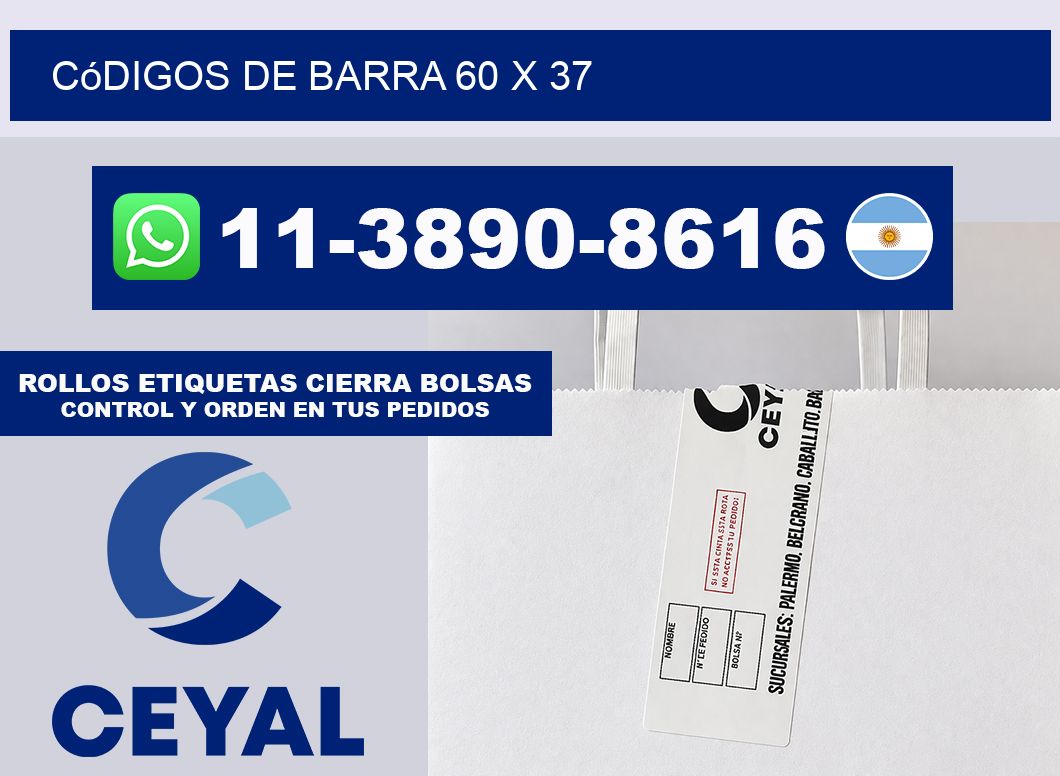 códigos de barra 60 x 37